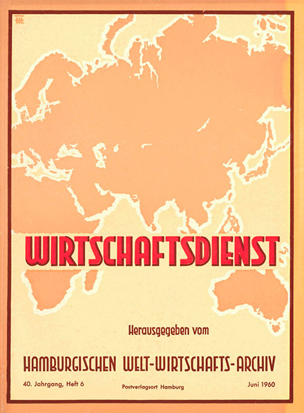 Cover des Wirtschaftsdienst in den 1950er Jahren