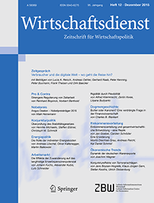 Cover des Wirtschaftsdienst in den 2010er Jahren